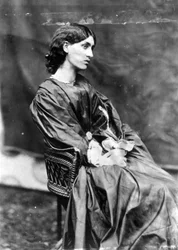 Jane Morris, in posa per Dante Gabriel Rossetti, 1865